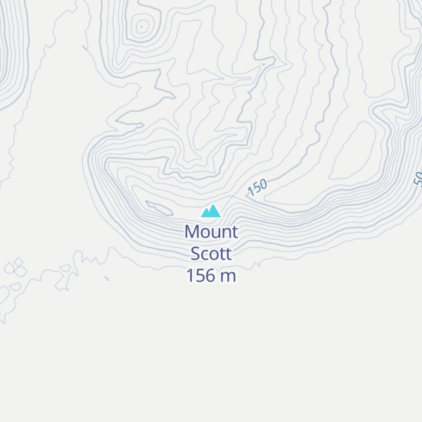 Map of Mount Scott