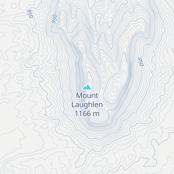 Map of Mount Laughlen