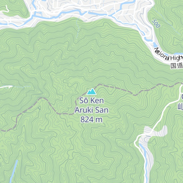 Map of Sō Ken Aruki San