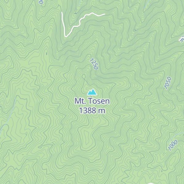 Map of Mt. Tosen