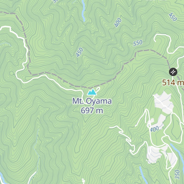 Map of Mt. Oyama