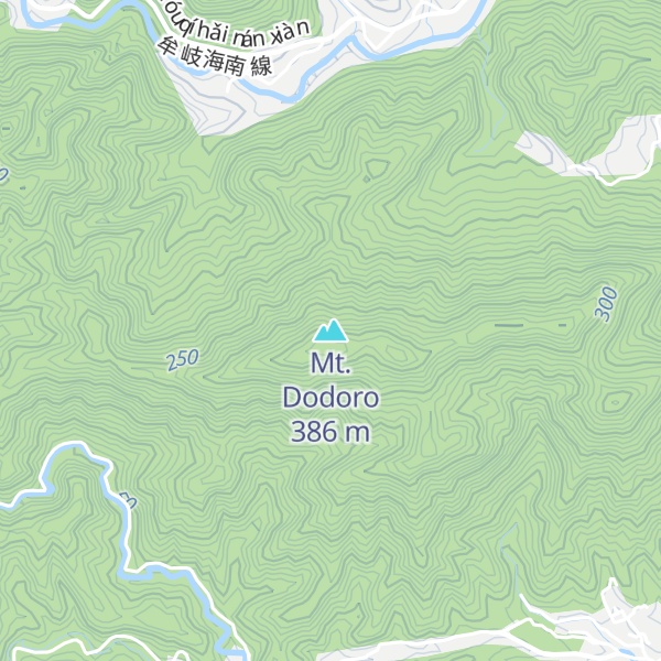 Map of Mt. Dodoro