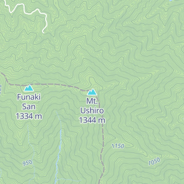 Map of Mt. Ushiro