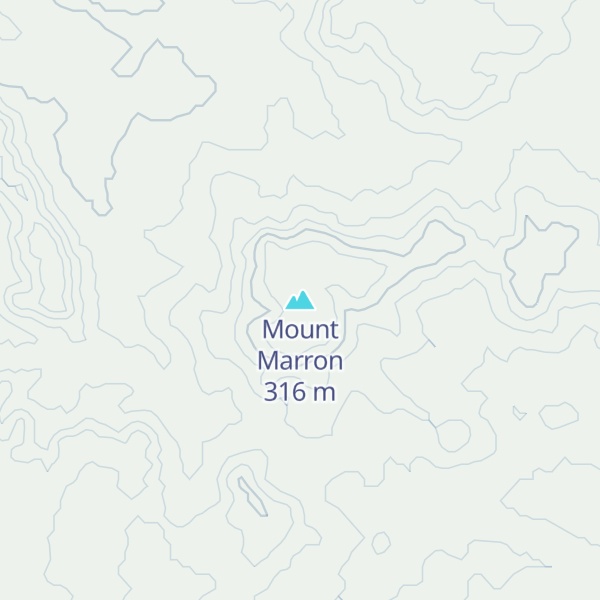 Map of Mount Marron