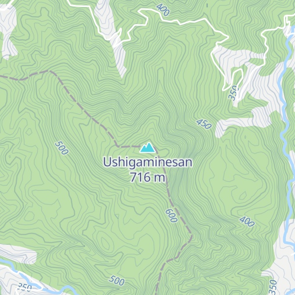 Map of Ushigaminesan