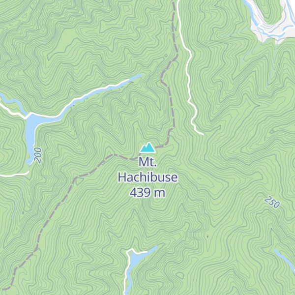 Map of Mt. Hachibuse