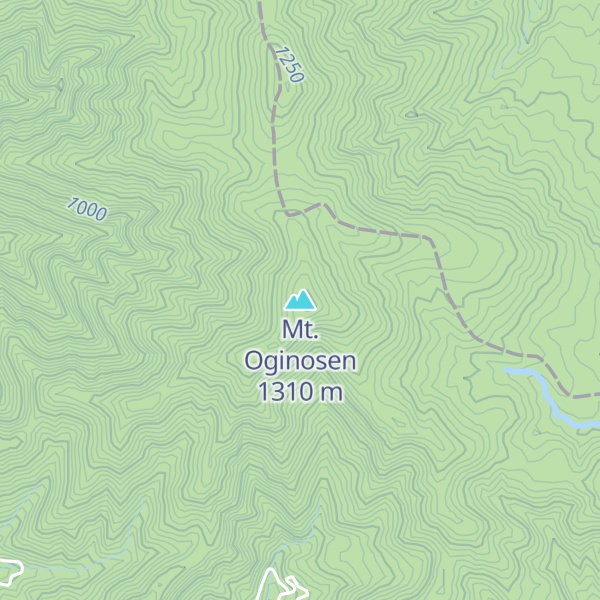 Map of Mt. Oginosen