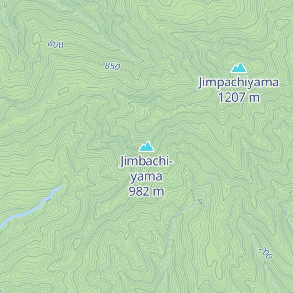 Map of Jimbachi-yama