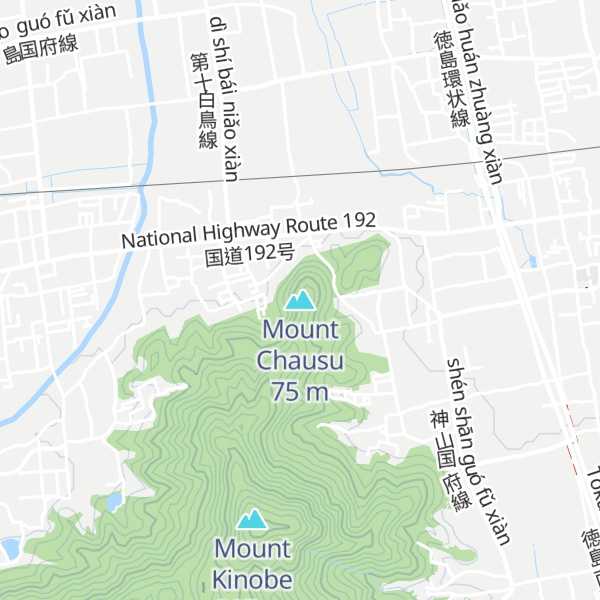 Map of Mount  Chausu