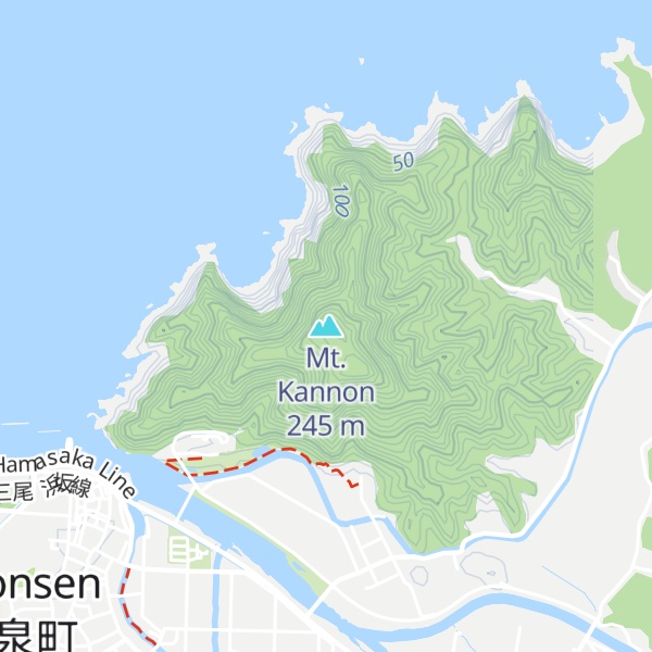 Map of Mt. Kannon