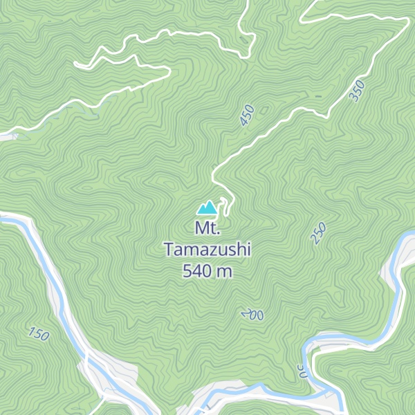 Map of Mt. Tamazushi
