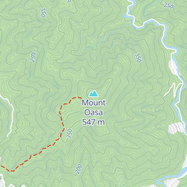 Map of Mount Oasa