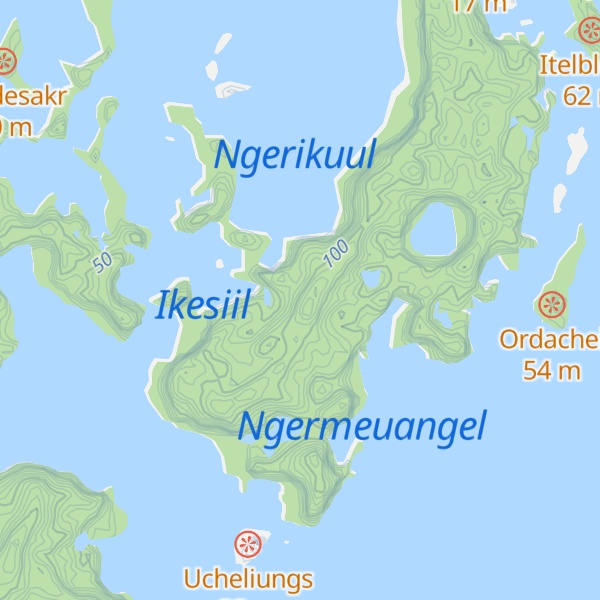 Map of Ngermeuangel