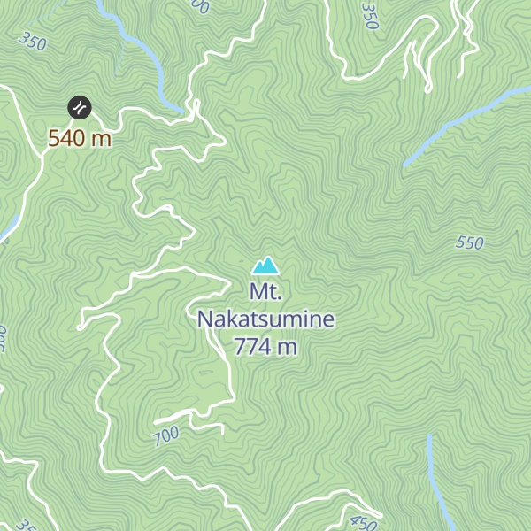 Map of Mt. Nakatsumine