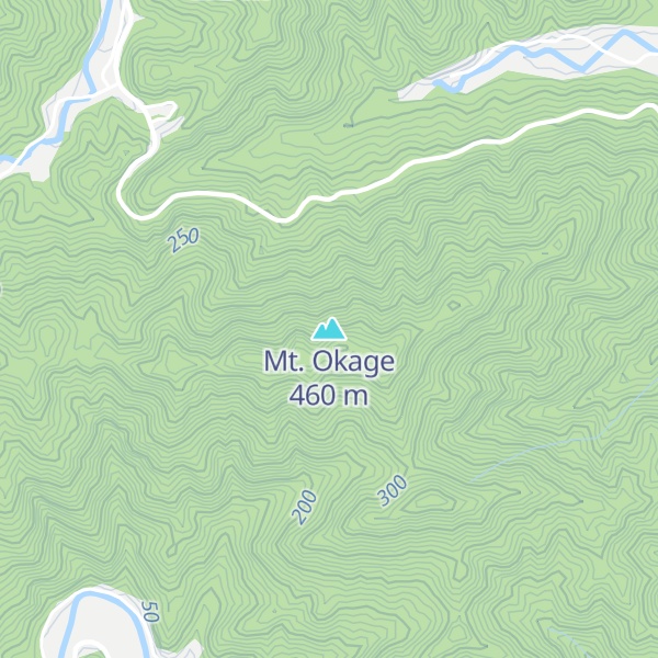 Map of Mt. Okage