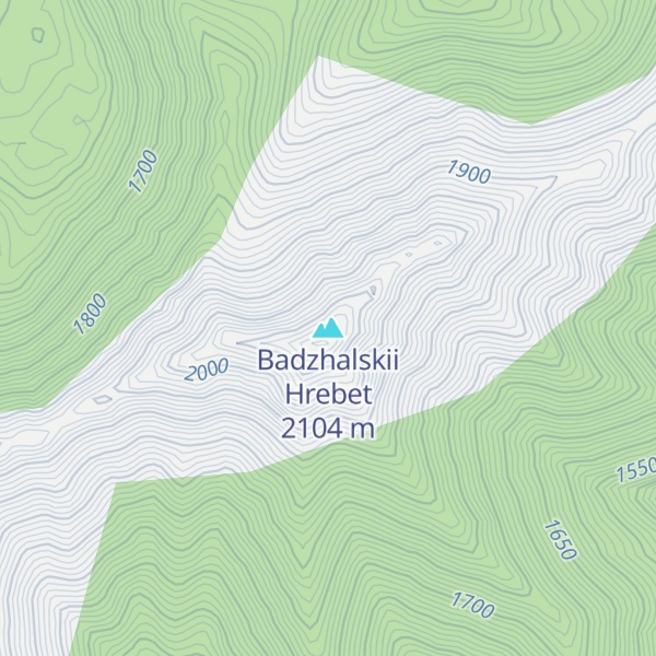 Map of Badzhalskii Hrebet
