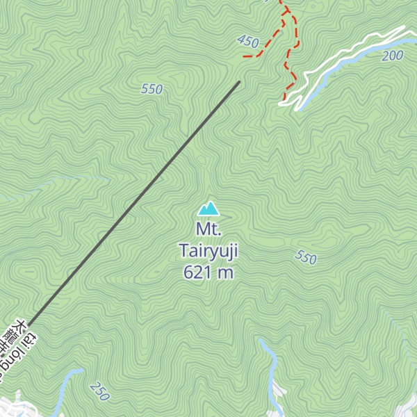 Map of Mt. Tairyuji