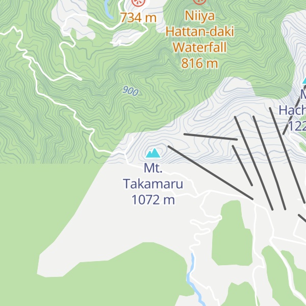 Map of Mt. Takamaru
