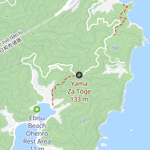 Map of Yamaza Pass Rest Area (Henro Rest Area)