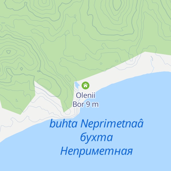 Map of Olenii Bor