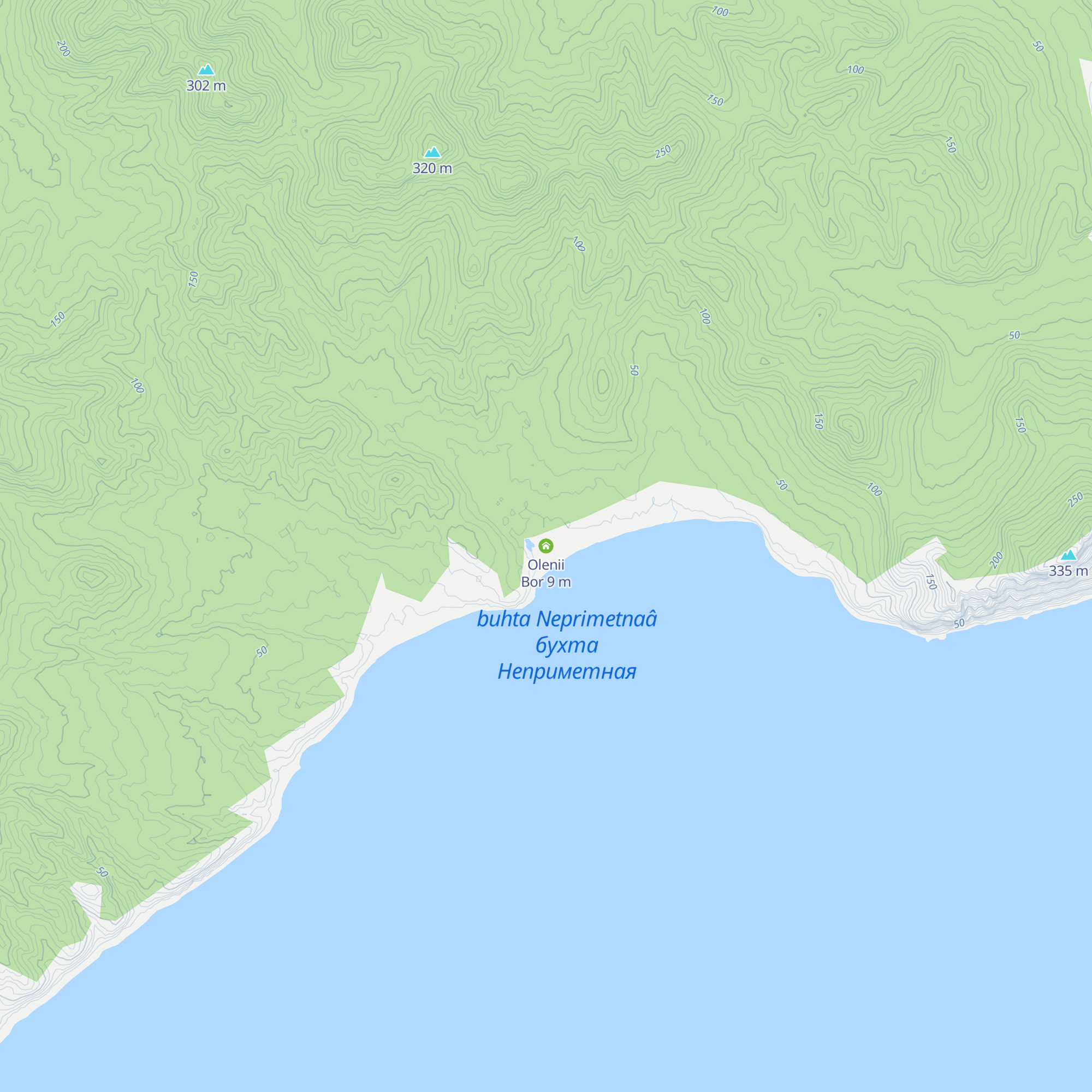 Olenii Bor map