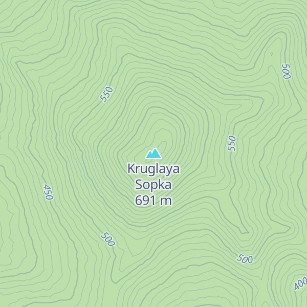 Map of Kruglaya Sopka