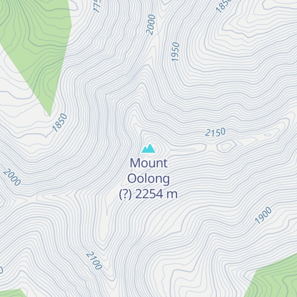 Map of Mount Oolong (?)
