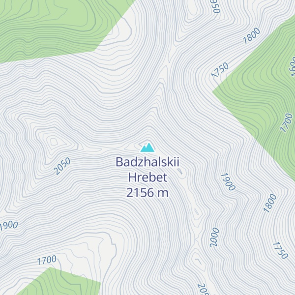 Map of Badzhalskii Hrebet