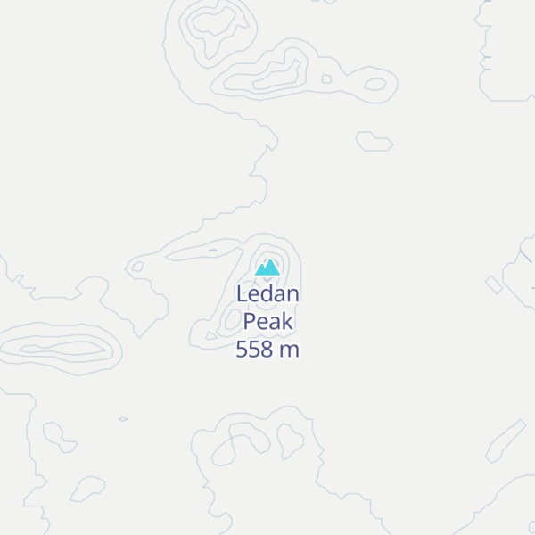 Map of Ledan Peak