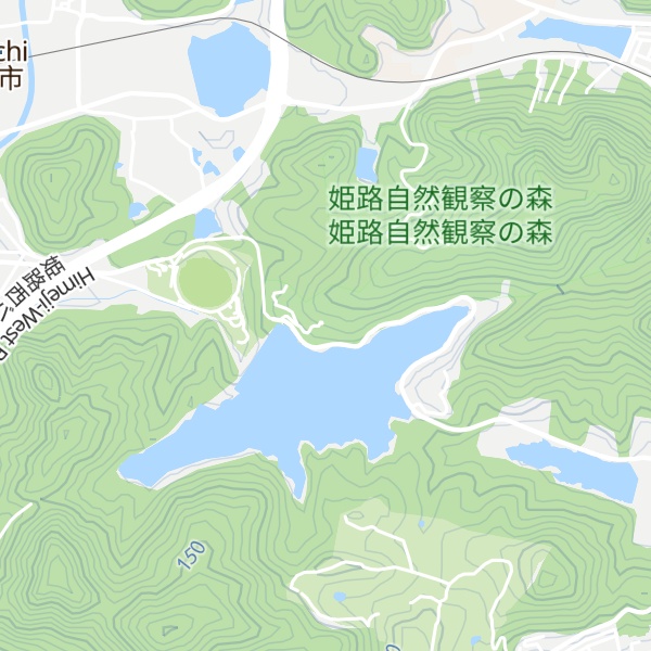 Map of Shizen Kansatsu No Mori