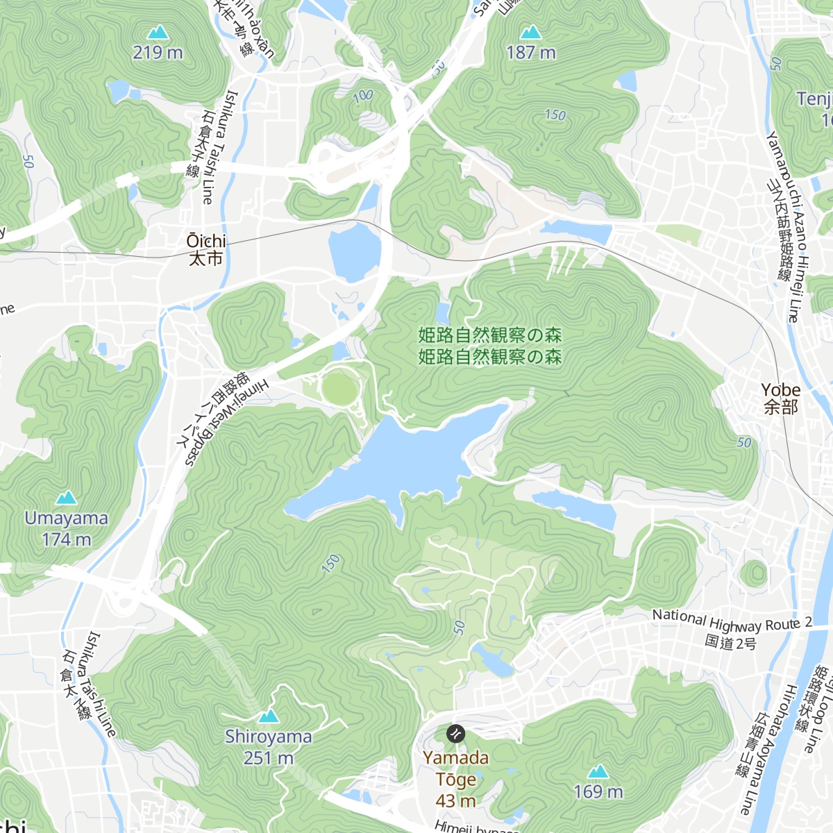 Shizen Kansatsu No Mori map