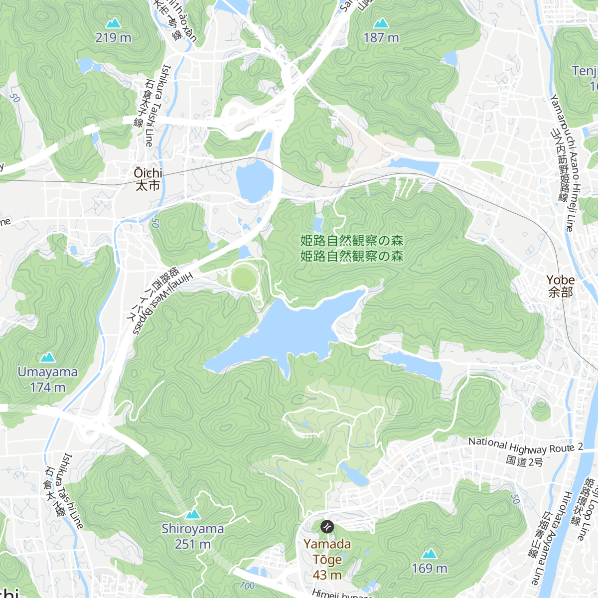 Shizen Kansatsu No Mori map