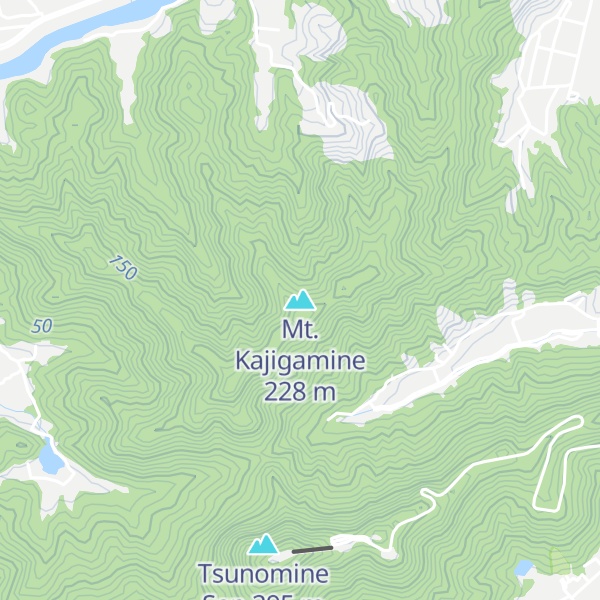 Map of Mt. Kajigamine