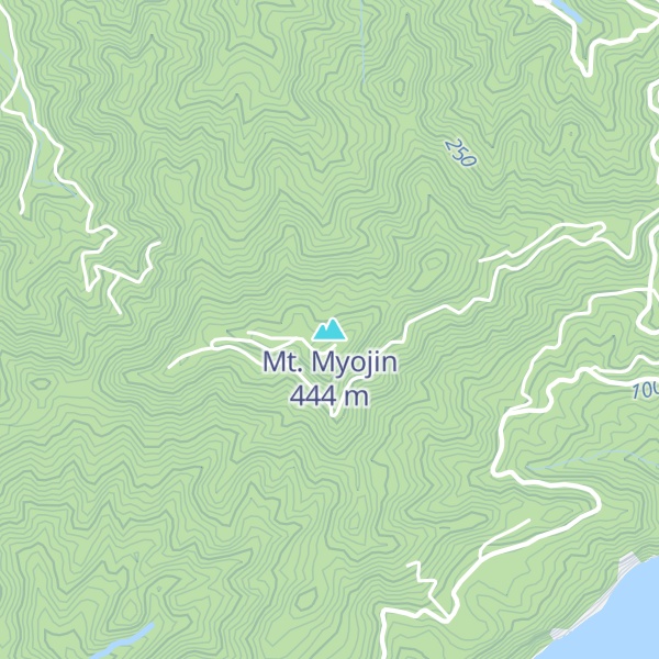 Map of Mt. Myojin
