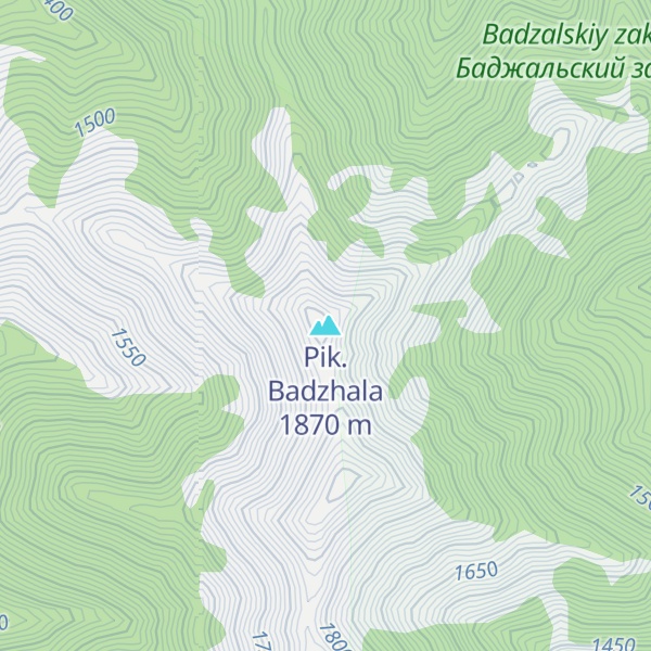Map of Pik. Badzhala