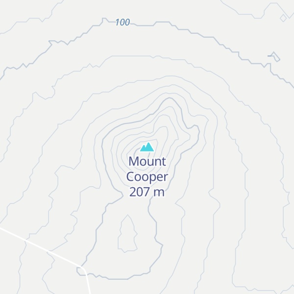 Map of Mount Cooper