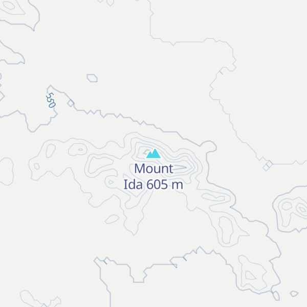 Map of Mount Ida
