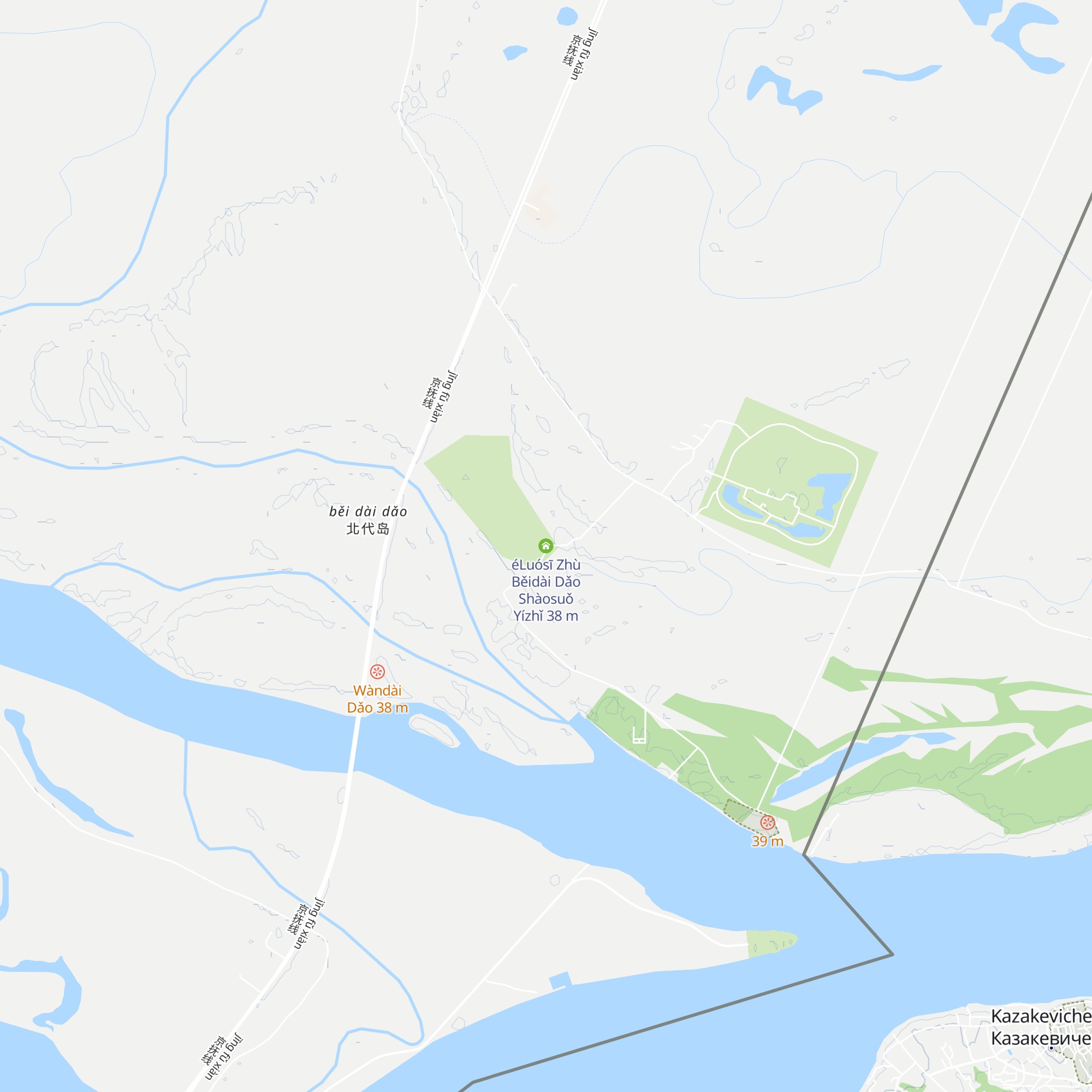 éLuósī Zhù Běidài Dǎo Shàosuǒ Yízhǐ map