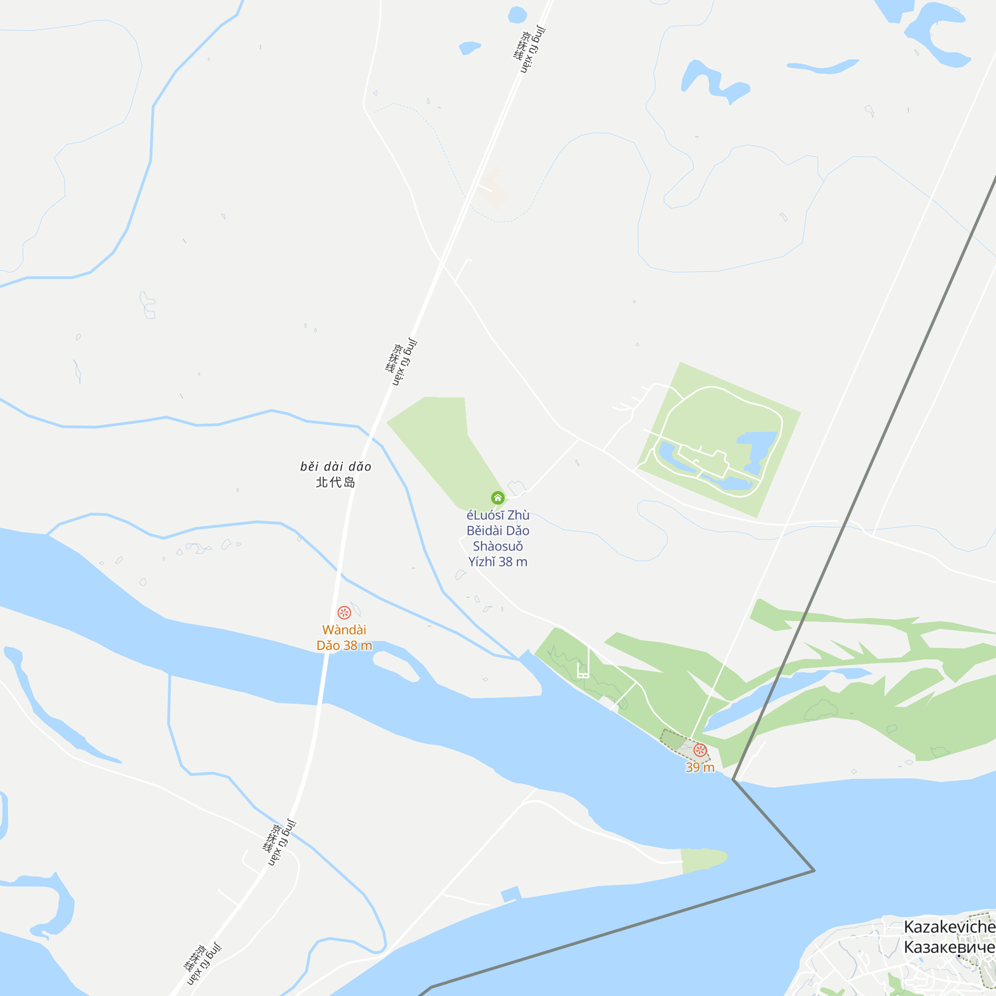 éLuósī Zhù Běidài Dǎo Shàosuǒ Yízhǐ map