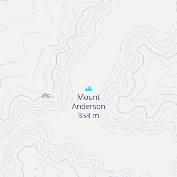 Map of Mount Anderson