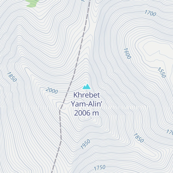 Map of Khrebet Yam-Alin’