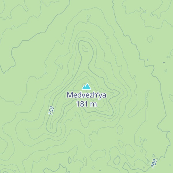 Map of Medvezh’ya