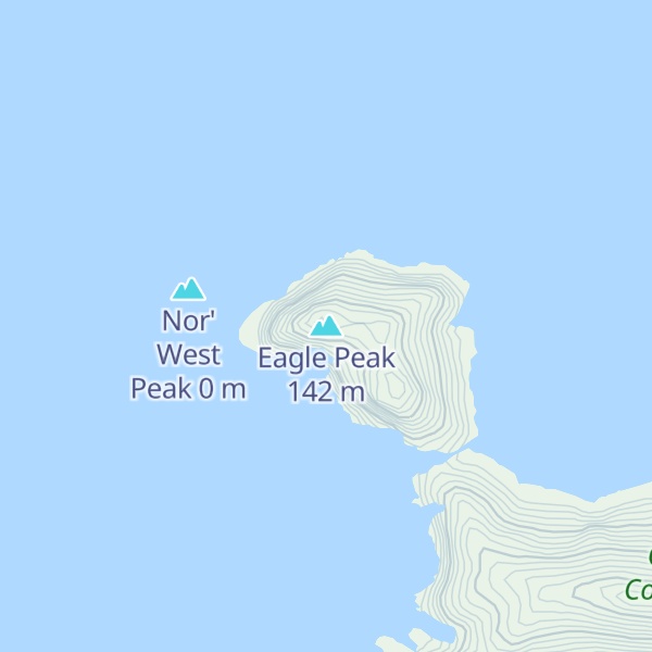 Map of Eagle Peak