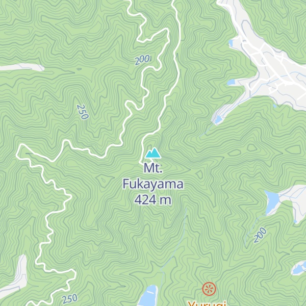 Map of Mt. Fukayama