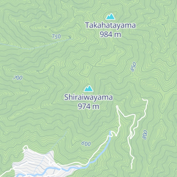 Map of Shiraiwayama