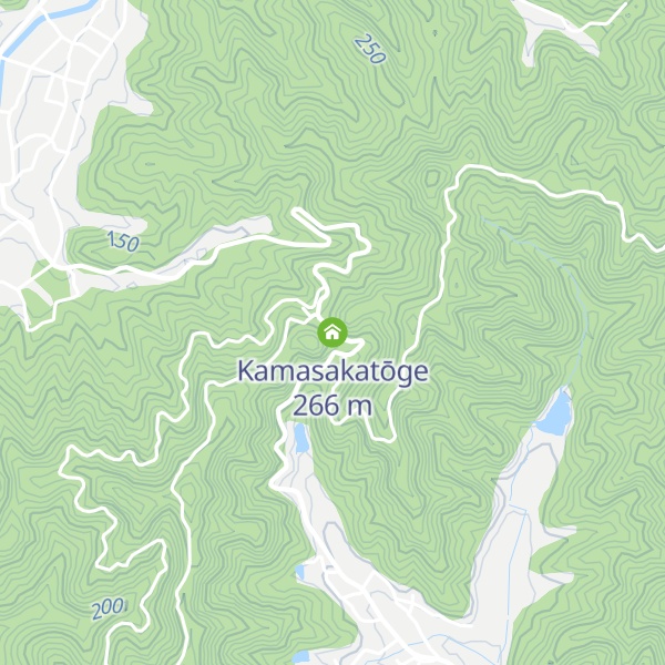 Map of Kamasakatōge