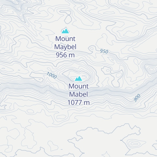 Map of Mount Mabel