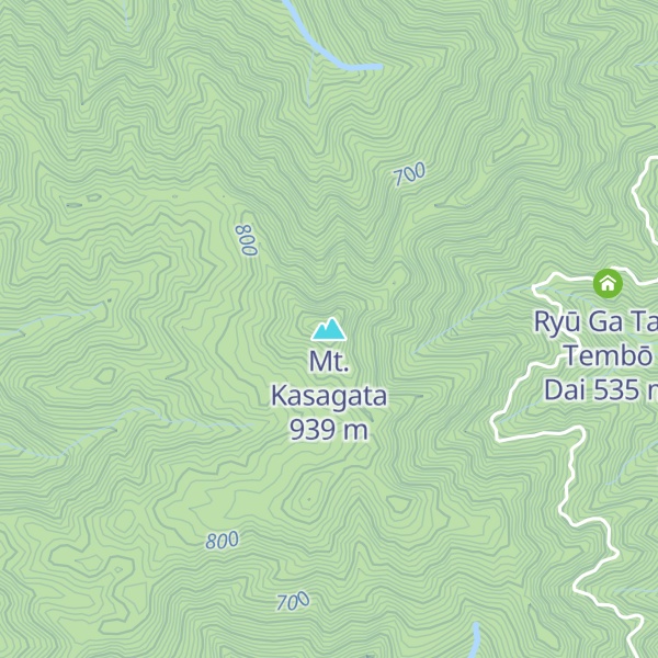 Map of Mt. Kasagata