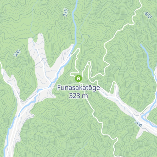 Map of Funasakatōge