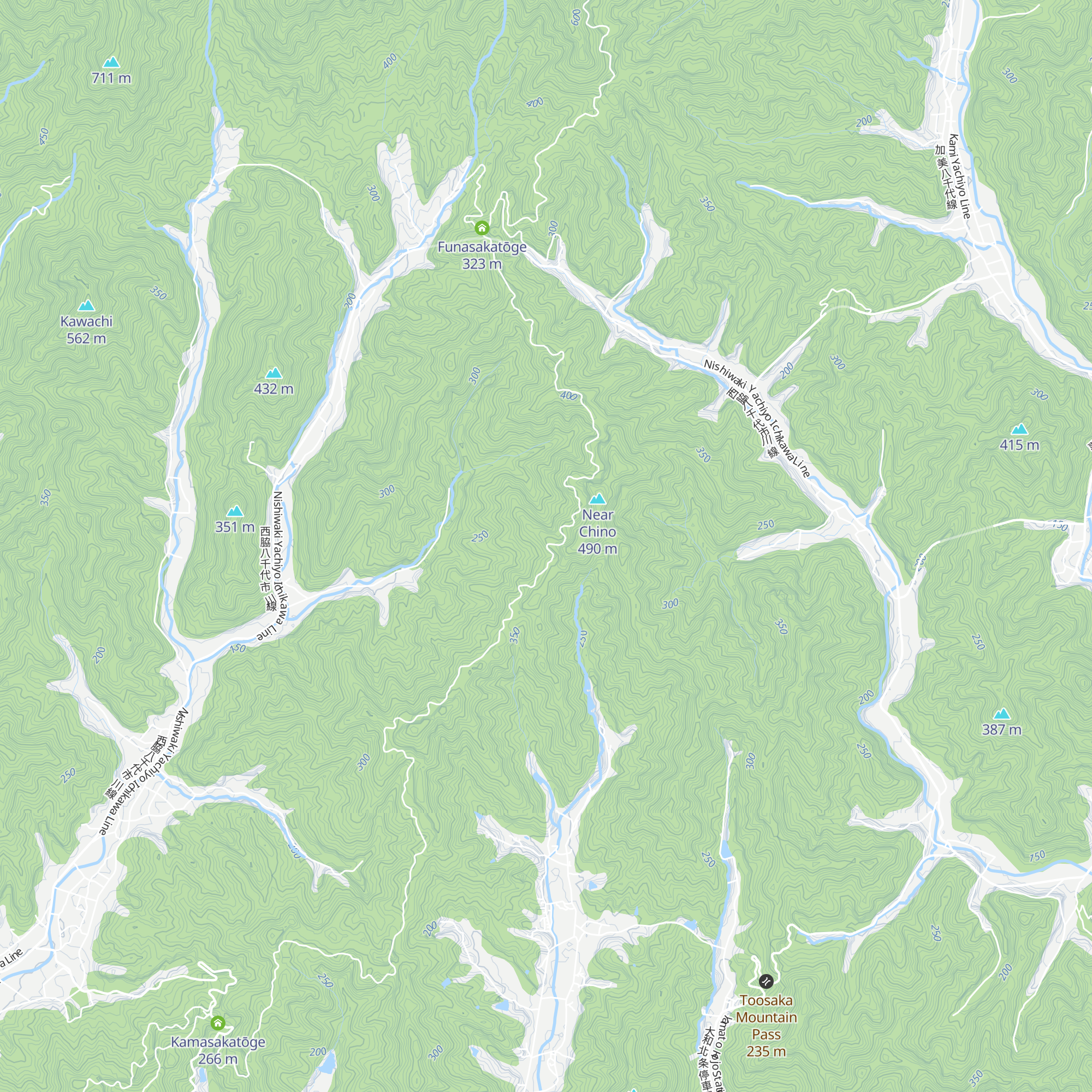 Kasagata Rindō Tembō Dai map